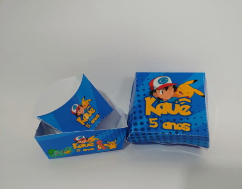Kit Caixas Hambúrguer, Batata e Mini Dog Personalizadas