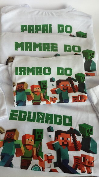 kit Camiseta personalizada Minicraft