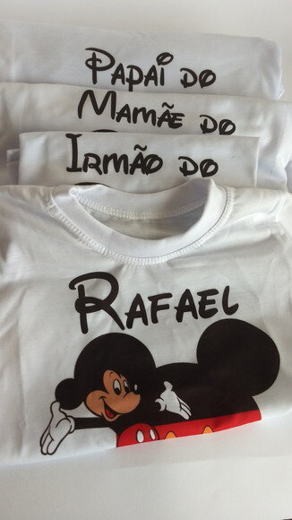 kit Camiseta personalizada mickey