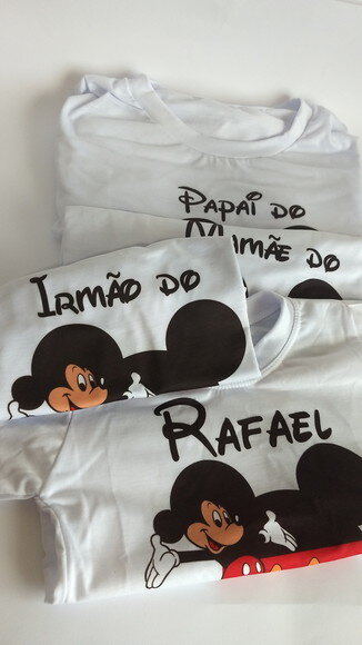 kit Camiseta personalizada mickey
