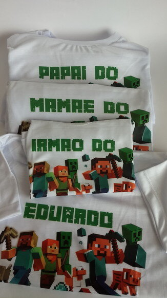kit Camiseta personalizada Minicraft