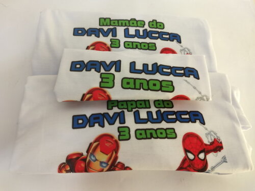 kit Camiseta personalizada os vingadores