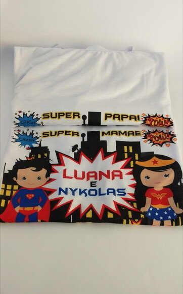 kit Camiseta personalizada super herois