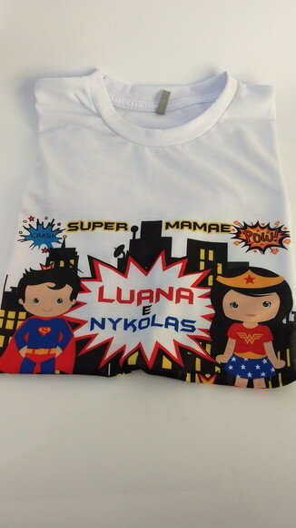 kit Camiseta personalizada super herois