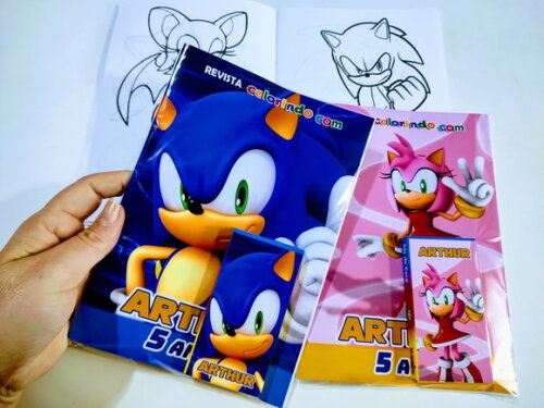 Kit Colorir Sonic