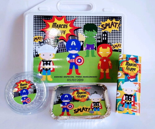 Kit Festa na Escola Personalizado Homem Aranha