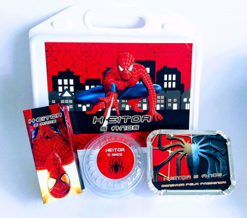 Kit Festa na Escola Personalizado Homem Aranha