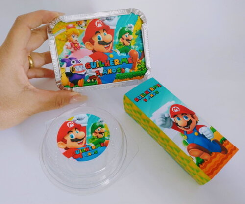 Kit Festa na Escola Personalizado Super Mario