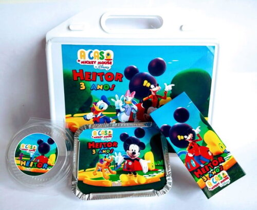 Kit Maleta Festa na Escola a Casa do Mickey