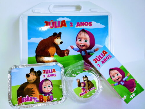 Kit Maleta Festa na Escola Mascha e o Urso