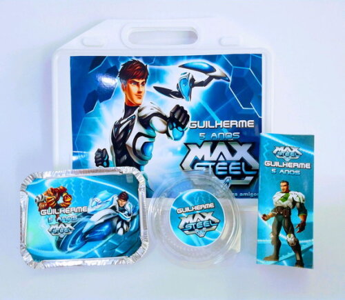 Kit Maleta Festa na Escola Max Steel