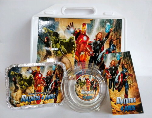 Kit Maleta Festa na Escola os Vingadores