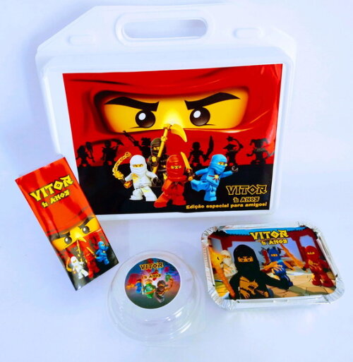 Kit Maleta Festa na Escola Ninjago