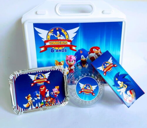 Kit Maleta Festa na Escola Sonic