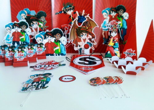 Kit Só Um Bolinho Bakugan