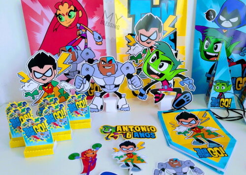 Kit Só Um Bolinho Jovens Titans