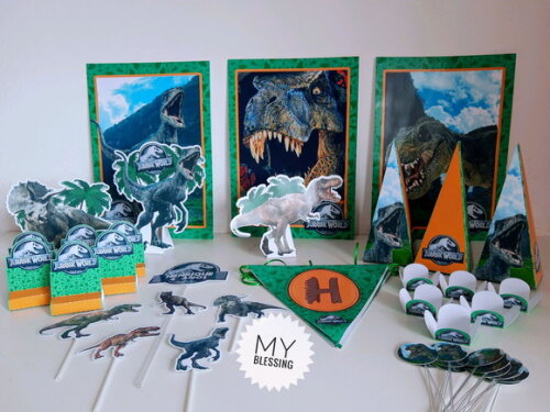 Kit Só Um Bolinho Jurassic Word