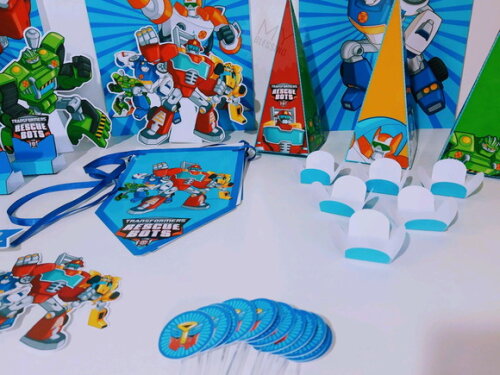 Kit Só Um Bolinho Rescue Bots