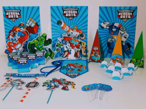 Kit Só Um Bolinho Rescue Bots