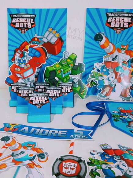 Kit Só Um Bolinho Rescue Bots