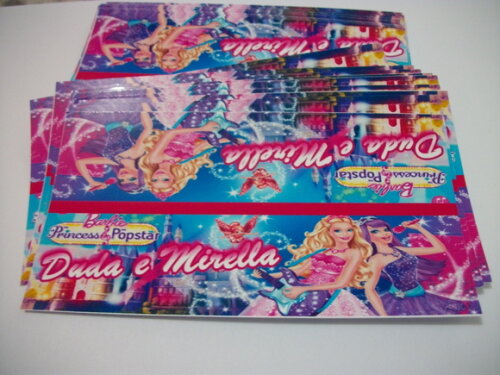 Lapela Personalizada Barbie Pop Star