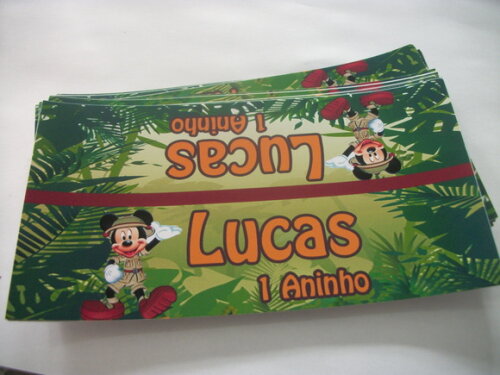 Lapela Personalizada Mickey Safari