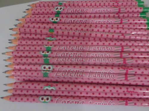 Lapis Personalizado Corujinha