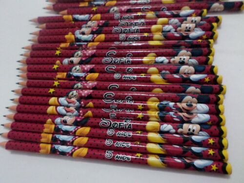Lapis Personalizados Mickey e Minnie