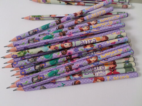 Lápis Personalizados Princesa Sofia
