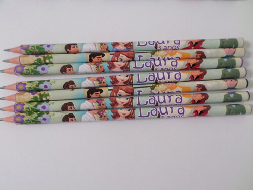 Lápis Personalizados Princesa Sofia