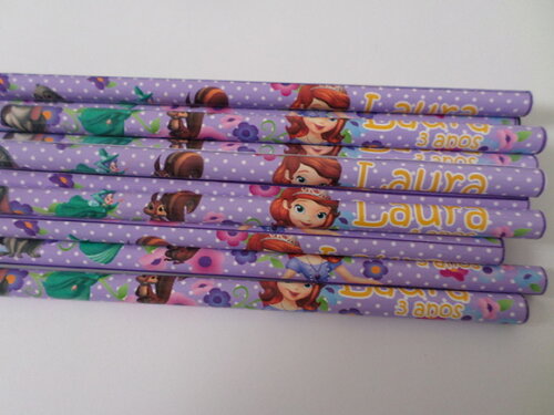 Lápis Personalizados Princesa Sofia