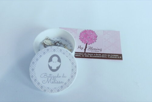Latinha personalizada batizado
