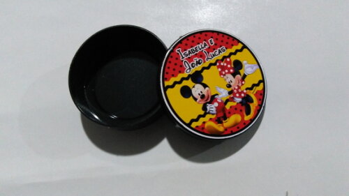 Latinha Personalizada Mickey e Minnie