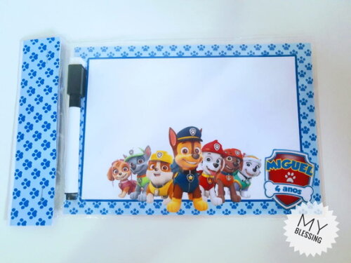 Lousa Magica Personalizada 14x20 Patrulha Canina