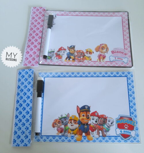 Lousa Magica Personalizada 14x20 Patrulha Canina