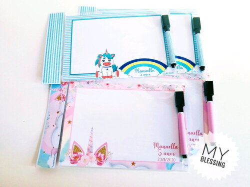 Lousa Magica Personalizada Unicórnio