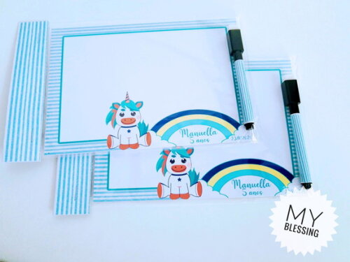 Lousa Magica Personalizada Unicórnio
