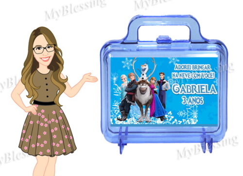 Maleta Acrilica Personalizada Frozen