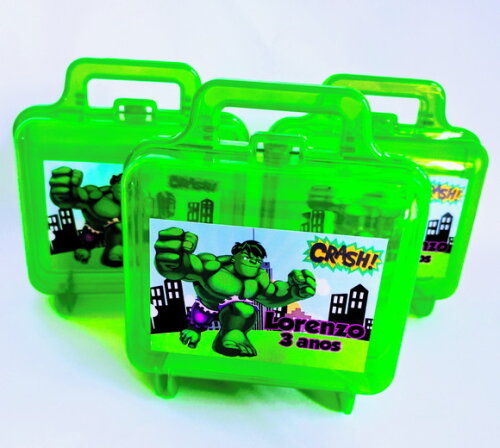 Maleta Acrílica Personalizada Hulk