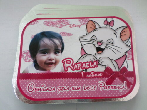 Marmitinha personalizada Gata Marie