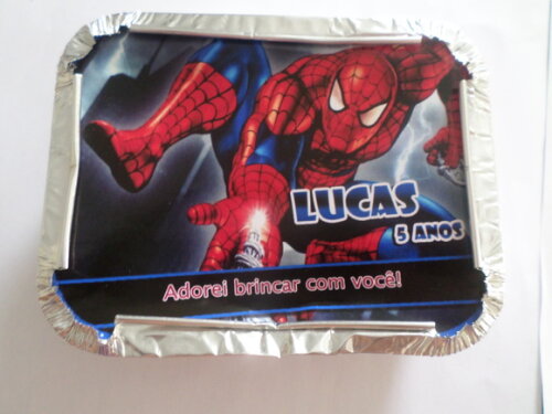 Marmitinha Personalizada Homem Aranha