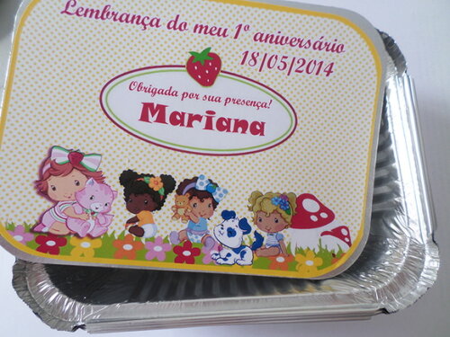 Marmitinhas Personalizada Moranguinho Baby