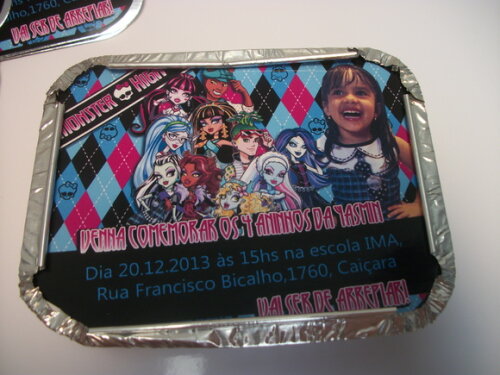Marmitinhas Personalizadas Monter High
