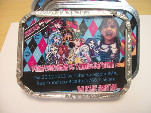 Marmitinhas Personalizadas Monter High