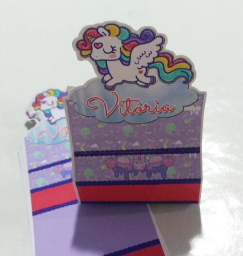 Porta Bis Duplo Personalizado Unicórnio