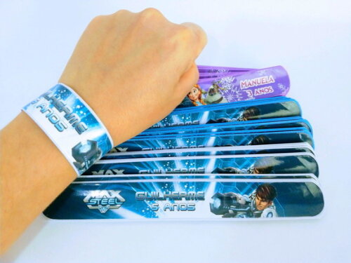 Pulseira Bate Enrola Personalizada Frozen