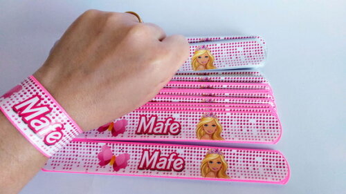 Pulseira Bate Enrola Personalizadas Barbie