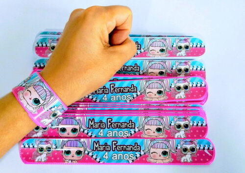 Pulseira Bate Enrola Personalizadas Lol