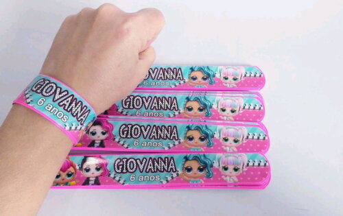 Pulseira Bate Enrola Personalizadas Lol