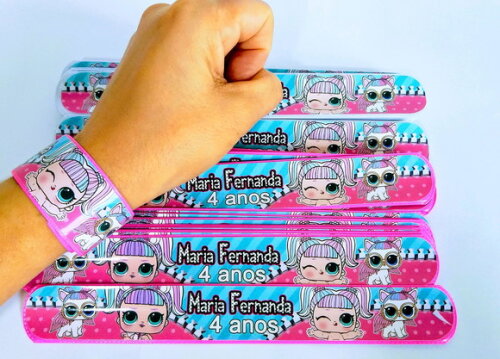 Pulseira Bate Enrola Personalizadas Lol
